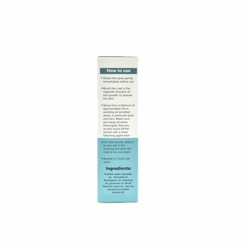 100ml Pet Flea Tick Spray - Dog or Cat Organic Natural Lavender Oil